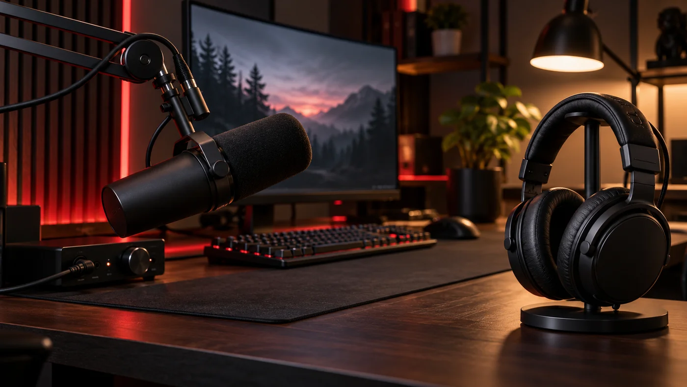 The creator corner · illustrative setup concept